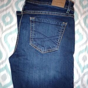 Aeropostale Women's Boyfriend Jeans - Dark Blue